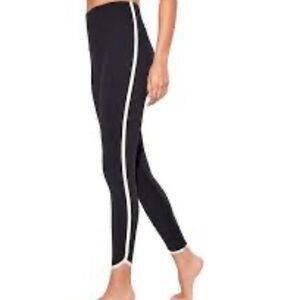 Spiritual Gangster Black Leggings with White Accent Size S